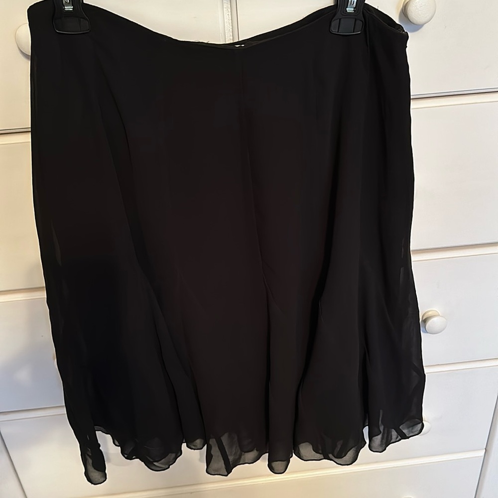 Worthington sheer black skirt with black lining